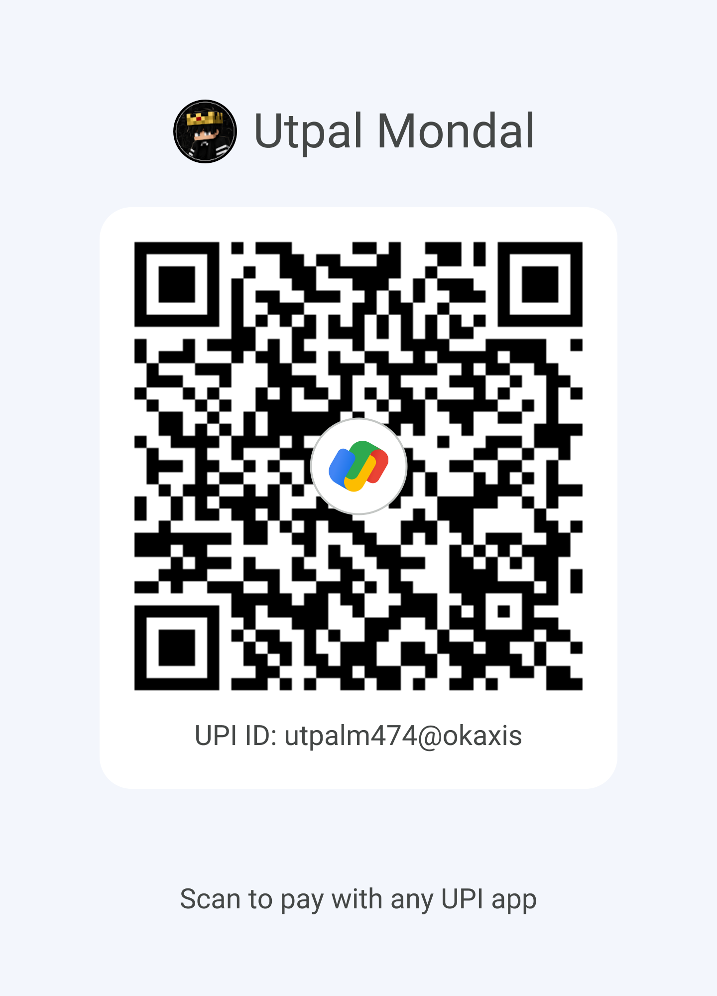UPI payment QR code